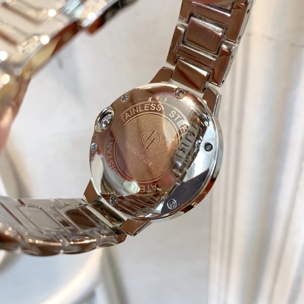 Hot Sell Toppkvalitet Damklockor Man/Kvinnor Relogio Silver Lyx Stål Mode Blå Ballong Armbandsur Reloj Mujer No date Brown 42mm