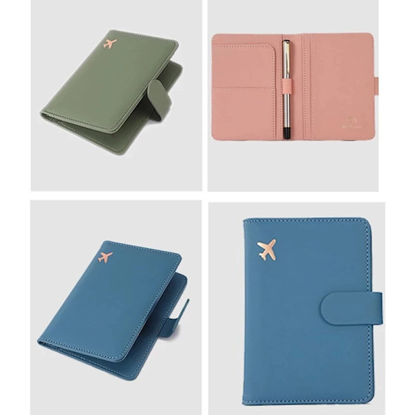 Cover CASE - läder Man Kvinnor Resepasshållare med kreditkortshållarfodral Case style1(.1794)