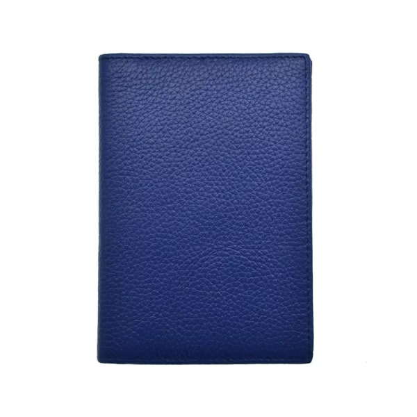 Passhållare i 100 % äkta läder Mjukt case Cover för passplånboken blue