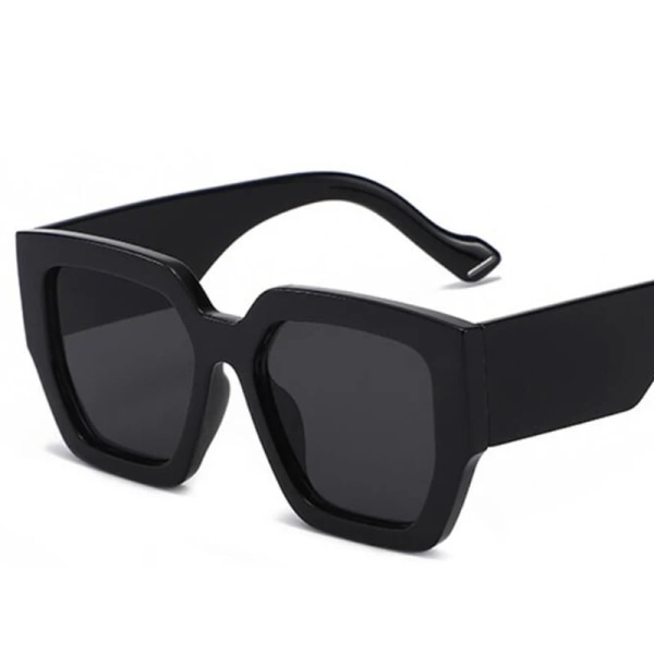 Nytt mode Lyxmärke Fyrkantiga Solglasögon Kvinnor Retro Oversize Solglasögon Kvinnlig Stor Båge Nyanser Svart Lady UV400 Sexiga Oculos white black as picture