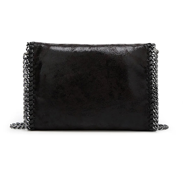 Damväska Handväskor Ny Casual Chain One-Soulder Messenger Bag Trendig Dam Liten Flik Cross Body Väskor Kopplingsväskor sac a main black goldchain 29 X 7 X 19 CM