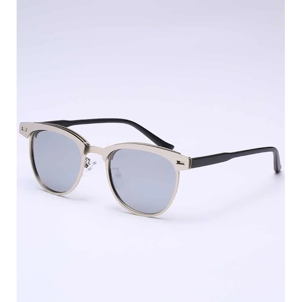 Herrsolglasögon damdesignermärke Körglasögon HD Polarized masculino Herrglasögon Tillbehör Solglasögon för män Oculos silver-silver mirror Black
