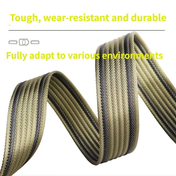 3,8 cm nylon herrbälte Nytt utomhus andningsbart vävt canvasbälte taktiskt pendlare för män Casual midjeband Plast Day Spänne Bälte qian hui 110cm