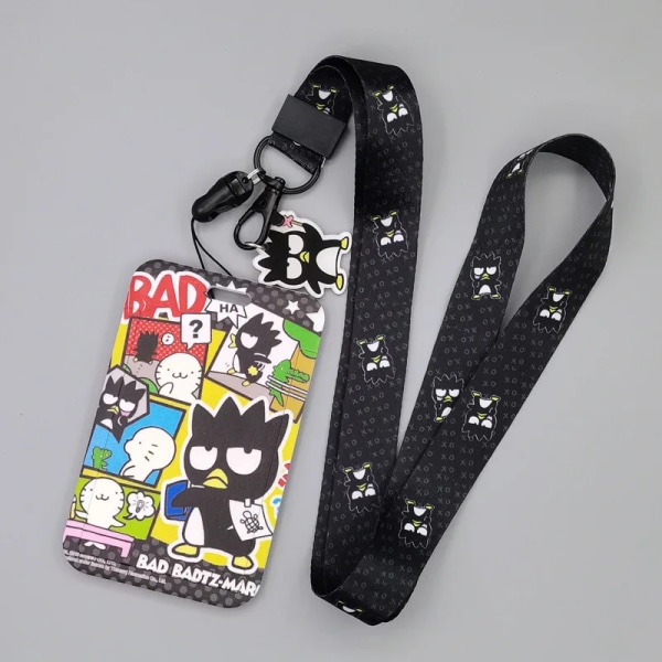 1 set japanska animekortfodral kortsnodd nyckel Lanyard Cosplay-emblem ID-kort Hållare Halsband MB-33