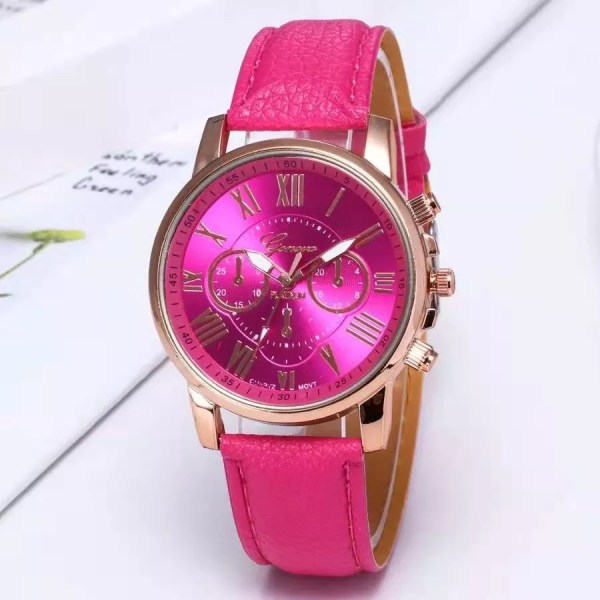 WOKAI BRAND 2020 NYTT Watch Dammode Casual Läderbältsklockor Enkla damklänning Quartz Clock Armbandsur Reloj mujer watch(.187)