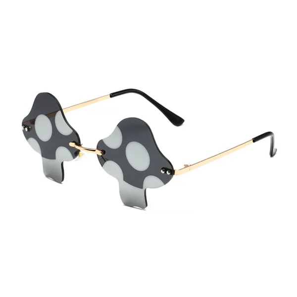 Senaste Svampsolglasögon Dam Super Maria Retro Steam Mushroom Bågglasögon Mode Bal Party Glasögon Oculos De Sol Type 7