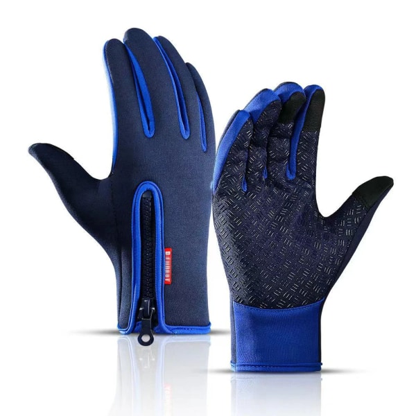 Pekskärm Thermal Cykling Skidcamping Vandring Löpning Motorcykel Unisex Vattentäta Helfinger upgrade blue L