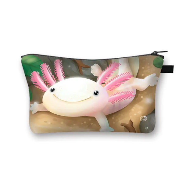 Söt Axolotl Case Gamesolotl Gamer Sminkväskor Kawaii Toalettartiklar Arrangörer Liten handväska Flickor Casual Kosmetikväska shzbxqdw10cw
