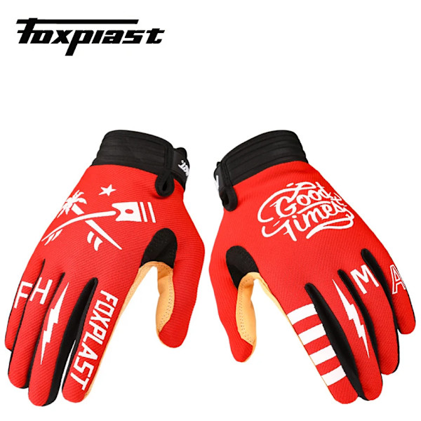 2022 Foxplast Cykelhandskar ATV MTB BMX Off Road Motorcykelhandskar Mountainbike Cykelhandskar Motocross Bike Racing Handskar Motocross Gloves 3 S