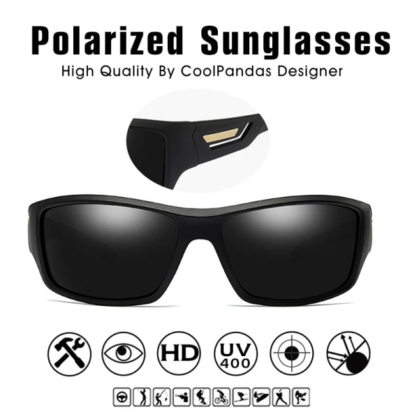 Mode Vindtäta polariserade solglasögon Män Märke Designer Resor Man Spegel Solglasögon Körning Anti-UV Oculos De Sol Masculino Bule-blue Original