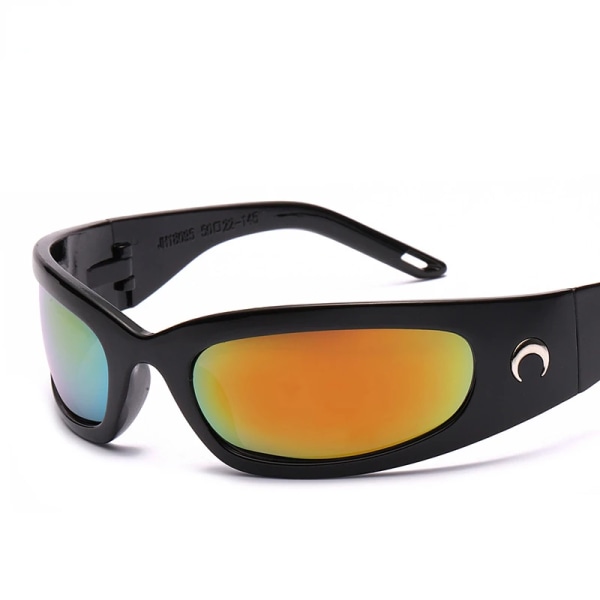2023 New Moon rektangulära solglasögon för kvinnor Man Vintage Utomhuscykling Sport Hip Hop Punk Solglasögon UV400 Trend Kvinna C11