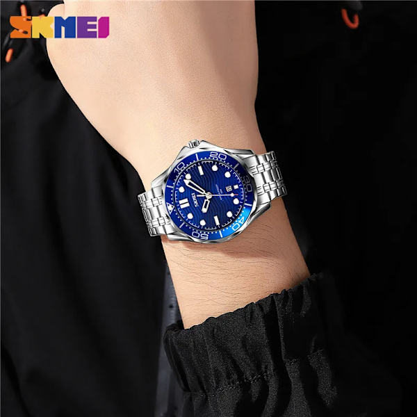 SKMEI Japan Quartz urverk Herr Klockor Three Dimensional Texture Dial Armbandsur Fashon Datum Tid Klocka Man reloj hombre 9276 color 3
