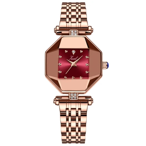 Lyx Nytt Mode Diamond Square Damklocka Watch Rose Gold Watch Madame Clock Type 3