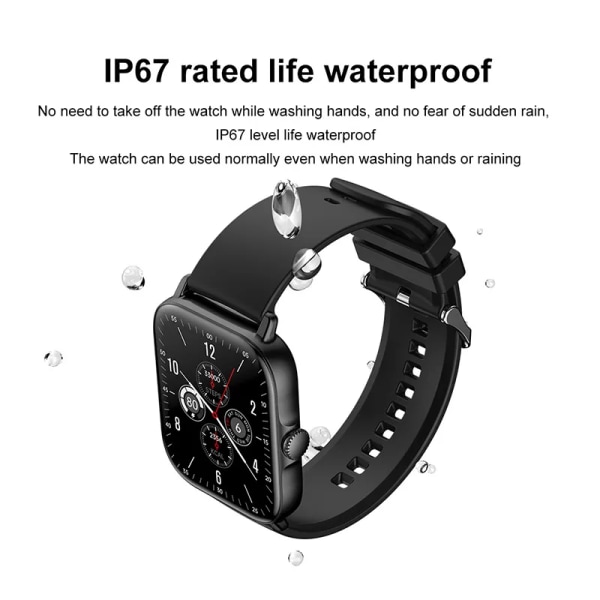 T12 Smart Watch 1.81 Färgskärm Bluetooth Call Voice Assistant Blodtryckspulsdetektering Sport Watch Green
