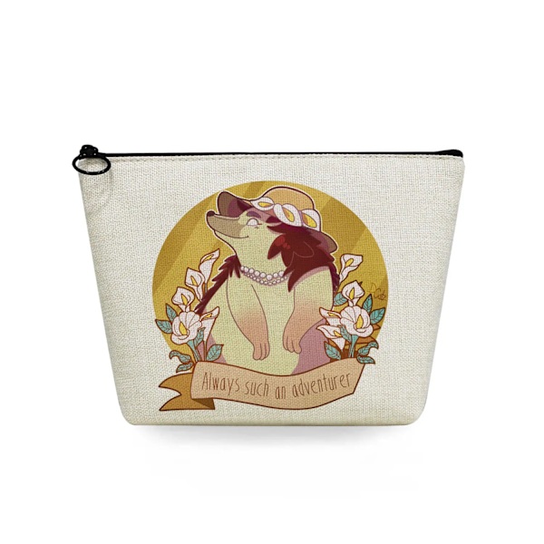 2022 tecknad igelkottsblomma printed kosmetisk väska för kvinnor Harajuku Casual Makeup-väskor Bärbar rese-toalettväska Case sn5694 Hedgehog Bag