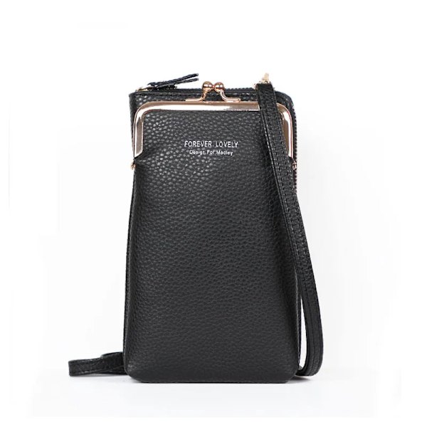 Mode små handväskor Crossbody-väskor Kvinnor Mini PU-läder Axelremsväska För GirlBolsas Damtelefonväska Blixtlåsflik Gray