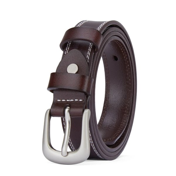 BISONDENIM 2022 New Fashion Classic äkta kohudsläderbälten för kvinna Lyxigt designermärke Bälte Automatiskt spänne B60218-1C one size