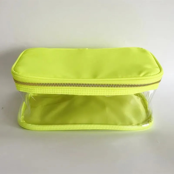 Ny vattentät nylon slitstark necessär Kosmetisk väska Enfärgad sminkväska för kvinnor Resetoalett Skönhet sminkväska Organizer no patch(.325) L(.325)