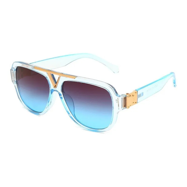 Lyxmode Herr Solglasögon Pilot Designer Båge 8 Färg Unisex Snygga Glasögon UV400 C04 Other