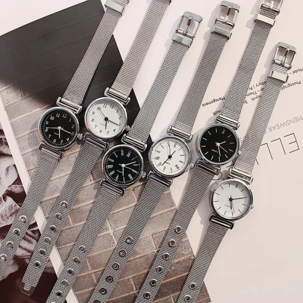 silver armband klockor för kvinnor små armbandsur för kvinnor watch mode damklockor klocka reloj mujer relogio feminino black 1