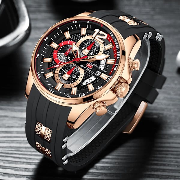 Klockor för män Toppmärke Luxury Quartz Vattentät Sportarmbandsur Reloj Hombre Montre Homme Relogio Masculino Silikonarmband gold blue with box