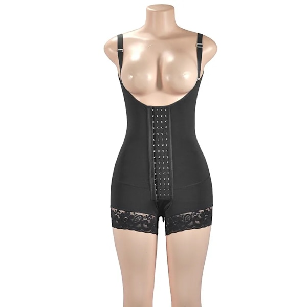 Shapewear för kvinnor Pärmar Shapers Magkontroll Trosor Fajas Body Shaper Butt Lifter Lår Smalare Waist Trainer Korsett Beige M