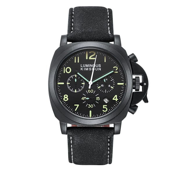 Lyx Toppmärke Watch Herr Vattentät Kvartsbrunt Läder Militär Armbandsur Herr Arméklocka Man watch hombre hodinky Style B- 1
