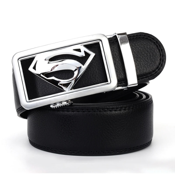 Läderbälte för män Herrspänne Jeansbälten för män Cinturones Para Hombre Ceinture Homme Designer Pasek Luxury Brand Cintura Ceinture A Black 110cm