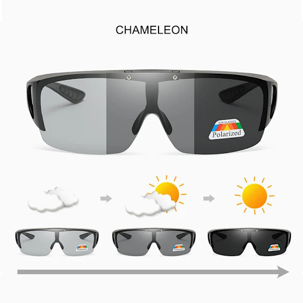 UVLAIK 2021 Flip Up Polarized Solglasögon Kvinnor Män Night Vision Glasögon Glasögon Utomhuskörning Fotokromisk passform över solglasögon Chameleon Polarized