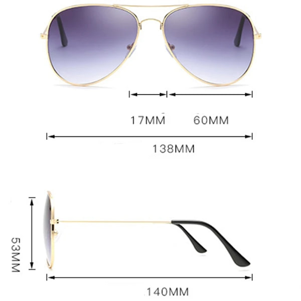 Klassiska Retro Pilot Ocean Goggles Solglasögon För Kvinnor Män Unisex Metall Röda Solglasögon Sommarkörning 3025 Glasögonskydd C17 As Show