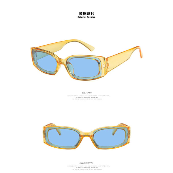 Röd Brand Design Mode Solglasögon Fyrkantiga Night Driver Goggles Polariserade Solglasögon Glasögon För Kvinnor Cykling Utomhus Solglasögon Cream yellow -grey