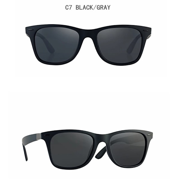 MAYTEN Klassiska polariserade solglasögon Herr Dam Märkesdesign Körning Fyrkantig ram Solglasögon Man Goggle UV400 Gafas De Sol Black(.115) MULTI(.115)