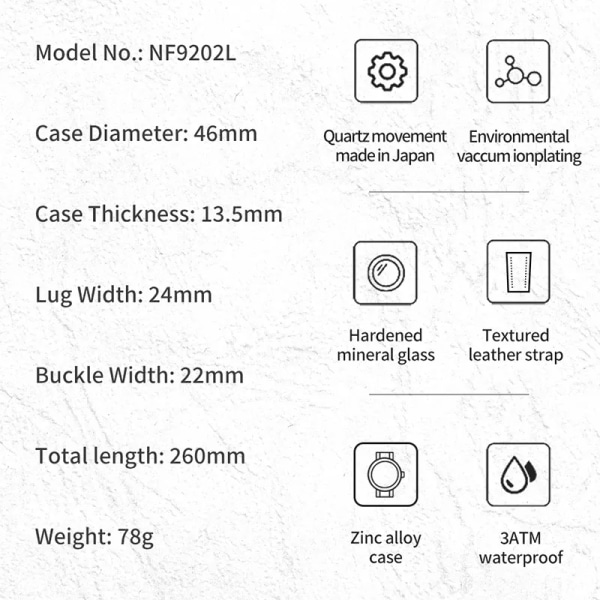 100% Original NAVIFORCE watch för män 2022 Ny Quartz Sport Vattentät klocka Mode Lyx högkvalitativt manligt watch SWLBN-BOX