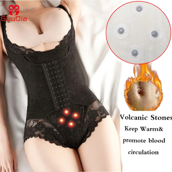 GUUDIA Body Shapewear Öppen byst Body Mage Control Shapewear Seamless Shapers Kvinnor Body Shaper Slimming Shapers two BG XS