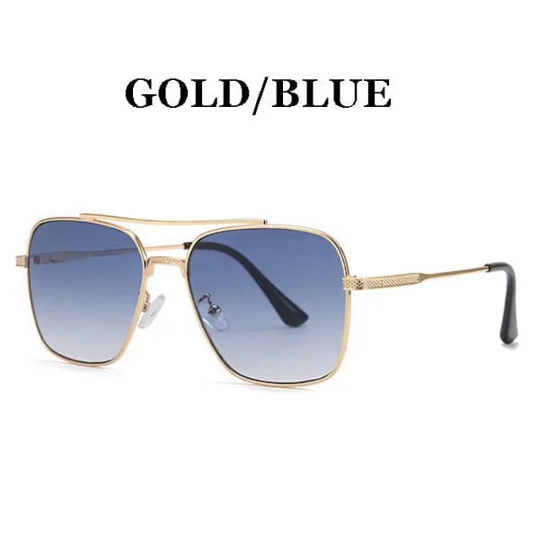 2022 Fashion Flight Seven 007 Rock Style Gradient Pilot Solglasögon för män Fyrkantiga lyxiga varumärkesdesign Solglasögon Oculos De Sol 17340 C1 UV400