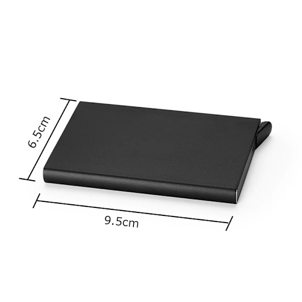 YUECIMIE Stöldskydds-ID Kreditkortshållare Porte Carte Tunn Aluminium Metall RFID- case Kvinnor Män Bank Kreditkortslåda Gray