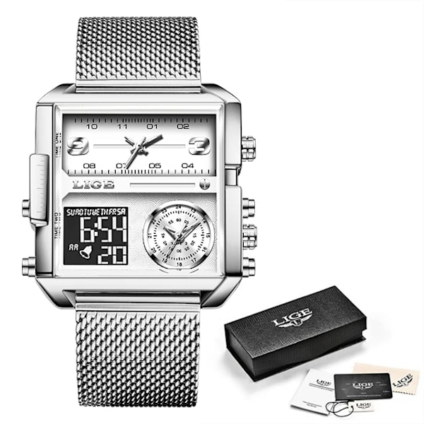 Exklusiv länk LG8925 FB0011 Mesh strap silver