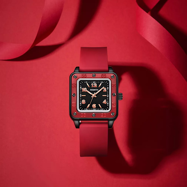 ÅTERFÖDELSE Hot Sell Mode Dam Silikon Japan Movement Quartz Watch För Dam Vattentät Kvinnlig Klocka Dam Klockor 2022 black