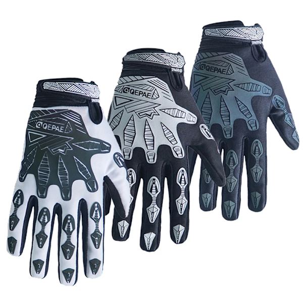 Reflekterande vinter vattentäta cykelhandskar Fingrar Pekskärm Cykelhandskar Vindtät Sport MTB Road Full Finger Cykelhandskar Full Black M