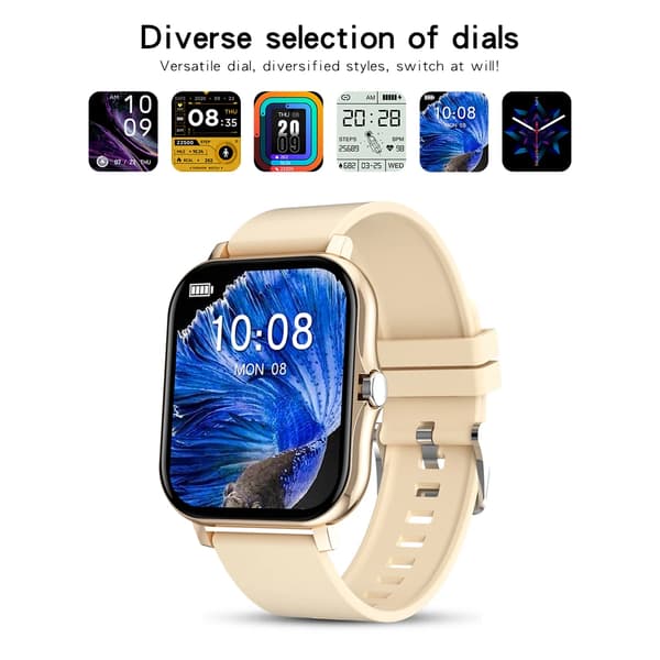 Nyt Bluetooth Opkald Smartwatch 1.69 \" Black Set