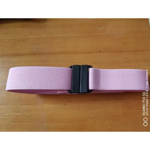 Nytt unisex Spännefritt Elastiskt Bälte För Jeans Byxor Klänning Stretch midja För Kvinnor Män Inget Spänne Utan Spännefritt Bälten H111 pink 90cm