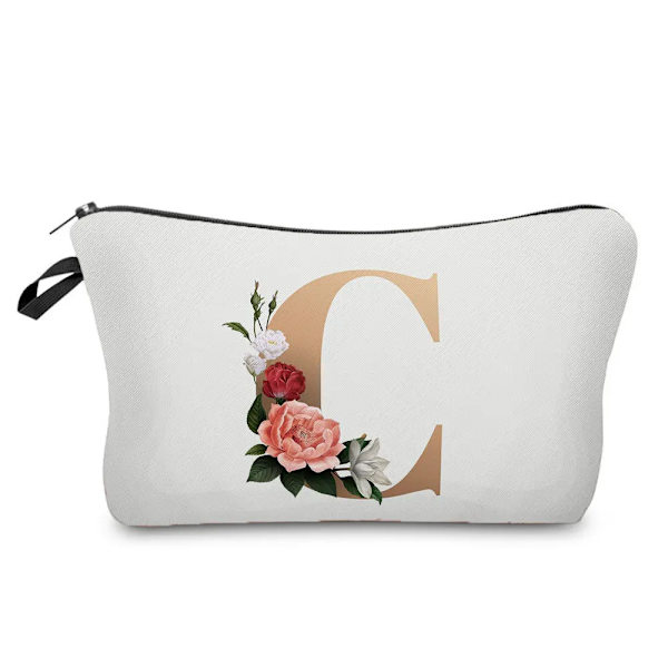 Brudtärna Sminkväskor Brev Print Kosmetikväskor Bröllopsfest Sminkväska Toalettartiklar Organizer Dam Clutch Presenter hz3193
