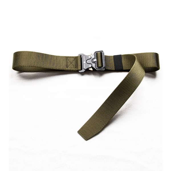 Bälte Män Utomhus Jakt Metall Taktiskt bälte Multifunktionslegering Spänne Högkvalitativ Marine Corps Canvas Bälte för kvinnor 3.8cm Green Black 100cm