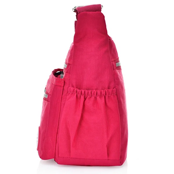 Nylon Kvinnor Messenger Väskor Liten handväska Axelväska Kvinna Crossbody Väskor Handväskor Hög kvalitet Bolsa Tote Beach Violet