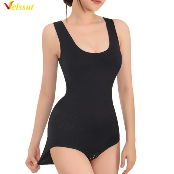 Velssut Body Shapewear för kvinnor Magkontroll String Platt Mage Underkläder Bantning Body Shaper Väst Dam Midja Shapewear SF2392-A(.183) XL XXL(.183)