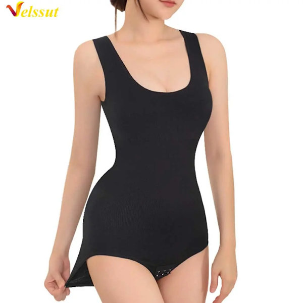 Velssut Body Shapewear för kvinnor Magkontroll String Platt Mage Underkläder Bantning Body Shaper Väst Dam Midja Shapewear SF2392-A(.185) XS S(.185)