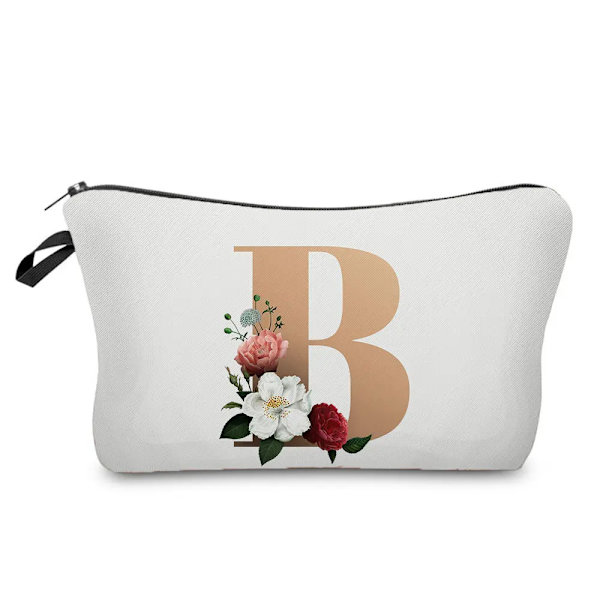 Brudtärna Sminkväskor Brev Print Kosmetikväskor Bröllopsfest Sminkväska Toalettartiklar Organizer Dam Clutch Presenter hz3390