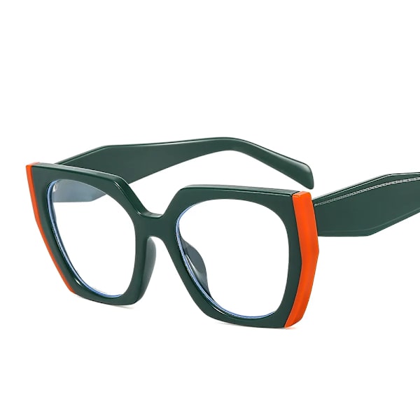 Nytt modemärke Designer Irregular Square Solglasögon För Kvinnor Män Retro Modern Cat Eye Dam Solglasögon Ins Trendiga nyanser Green Red As the picture