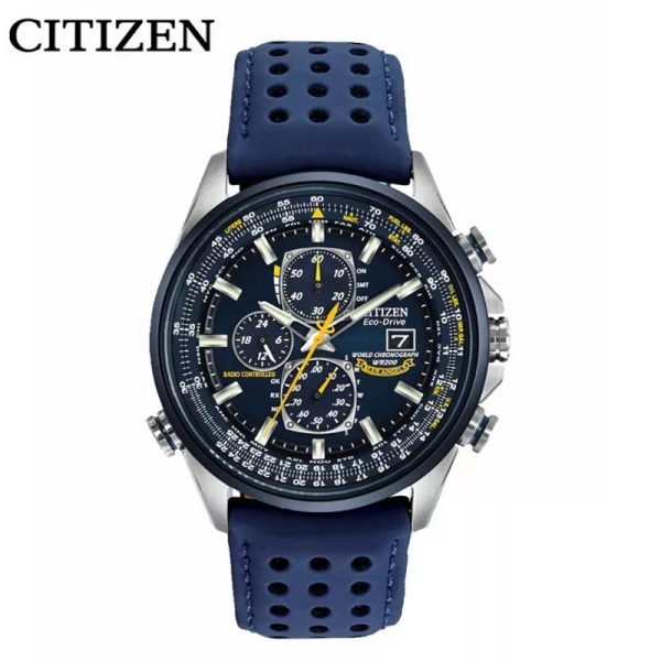 CITIZEN Lyx Ny design watch för män Rostfritt stål Dual Display Quartz Armbandsur Vattentät Militärsport Manklocka DZ-Blue