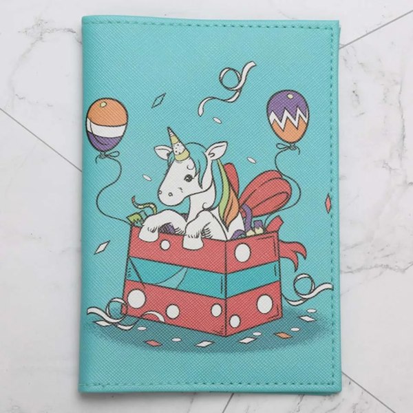Ny högkvalitativ Unicorn resepasshållare Cover på case för kvinnor män Adventure porta passaporte passport passport Type 7